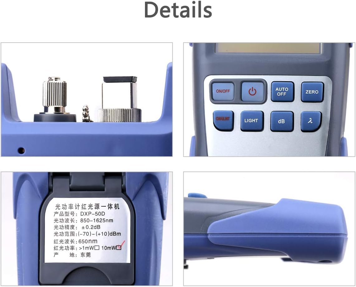 Fiber Optical Power Meter with SC and FC Connector and Visual Fault Locator P855