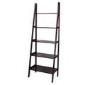 Espresso 5-Shelf Ladder Bookcase V9665
