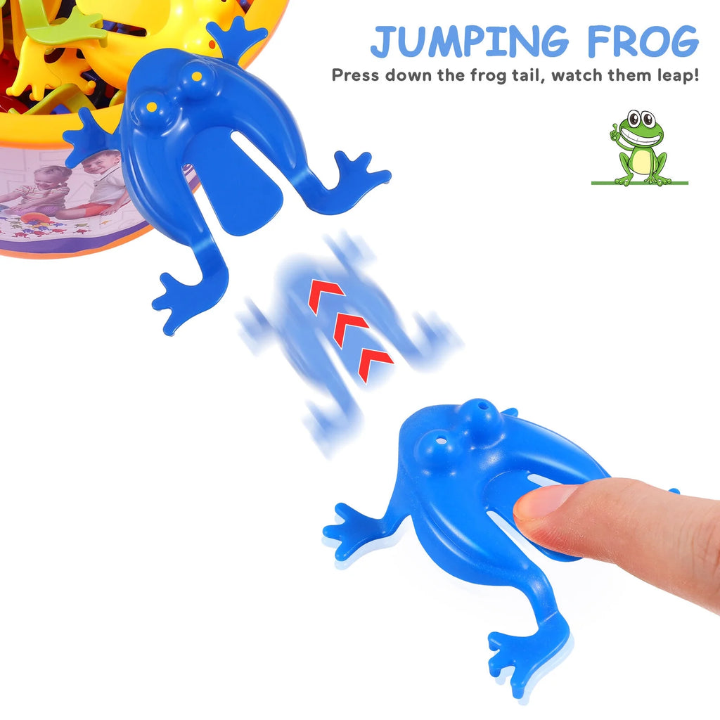 Jumping Leap Frogs Toy with Bucket M8679