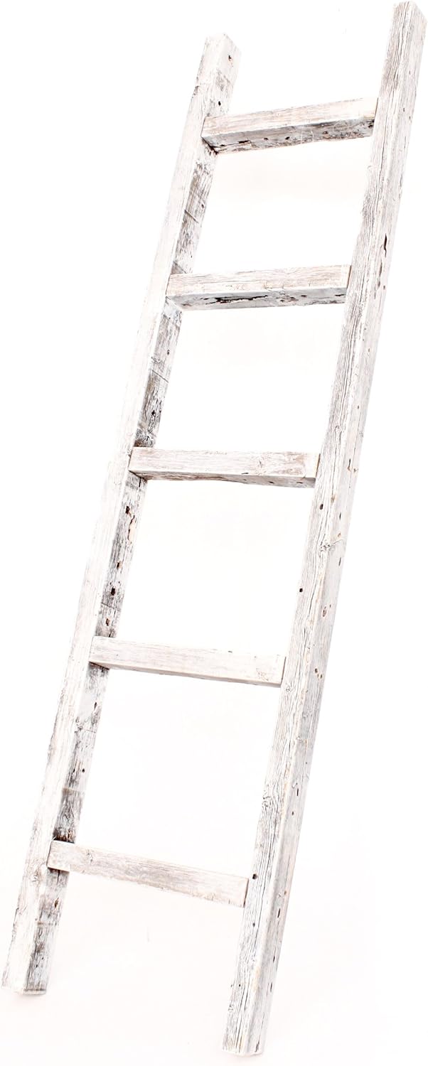 Rustic Farmhouse Decorative Ladder Brown H462