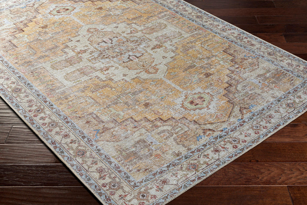 Pale Orange 2x3 Washable Area Rug T311681