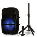 Rechargeable Wireless Loudspeaker Package with Tripod, Microphone, and Cable N694