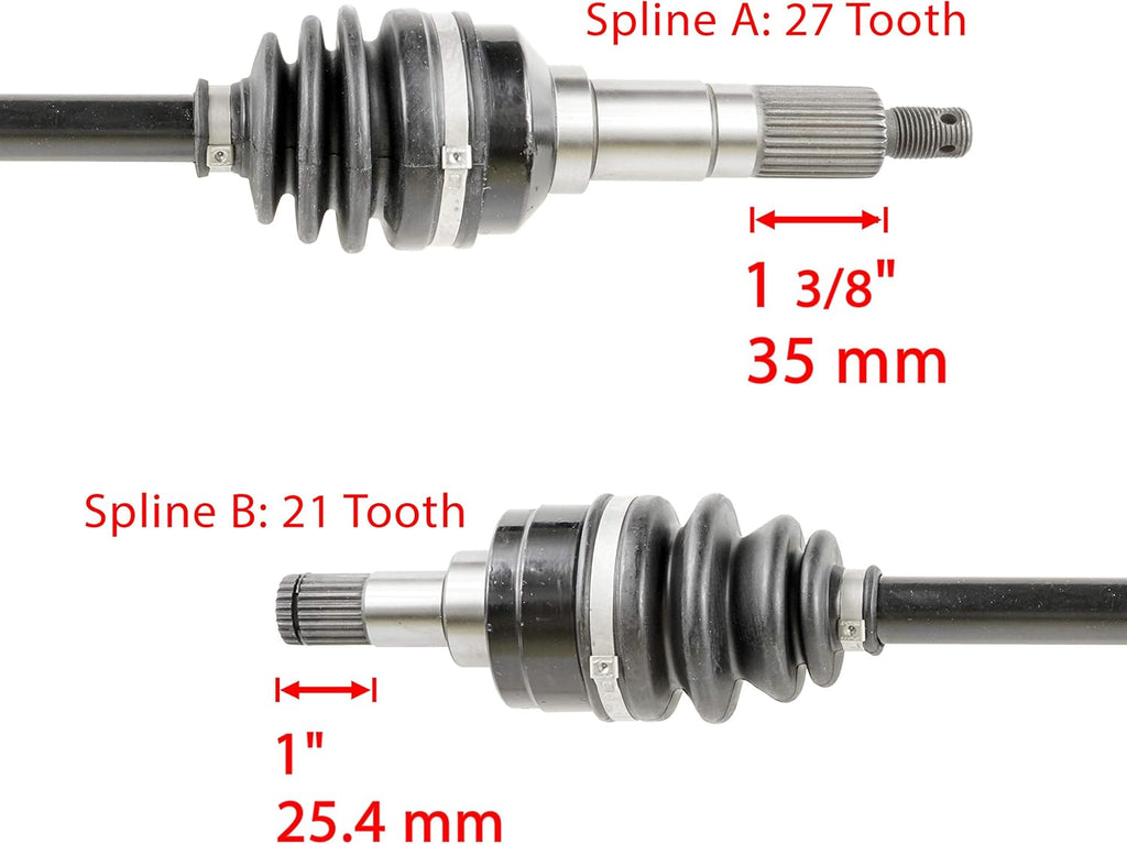 Front Left and Right Cv Joint Axles for Yamaha Kodiak 400 4Wd H887878