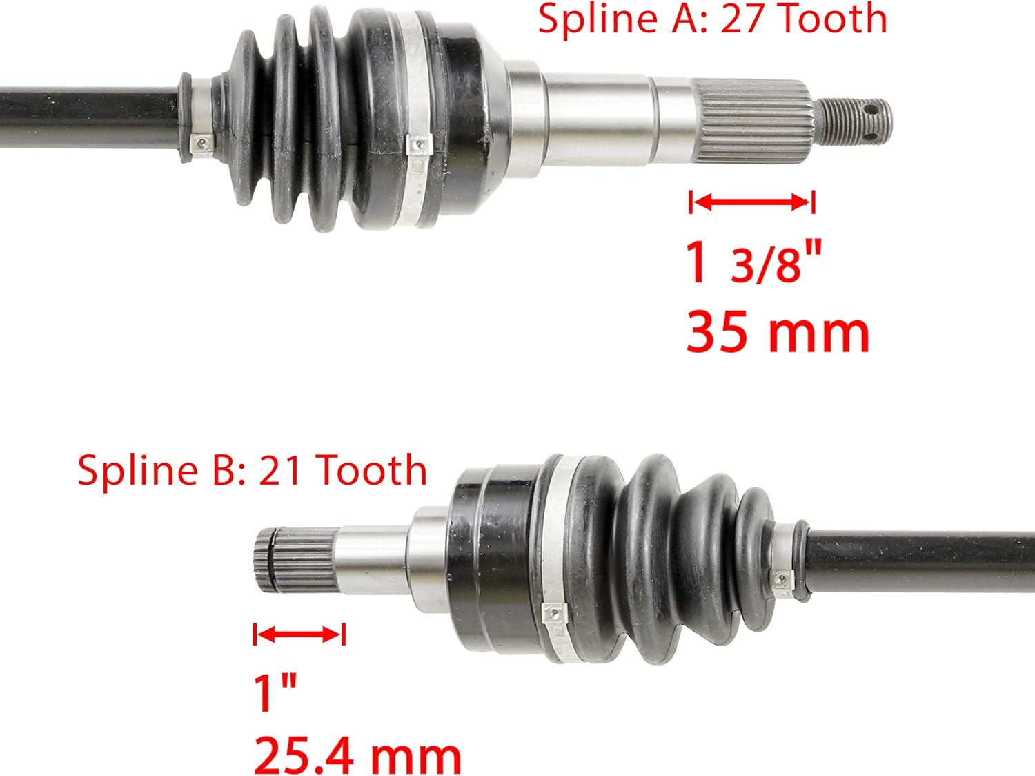 Front Left and Right Cv Joint Axles for Yamaha Kodiak 400 4Wd H887878