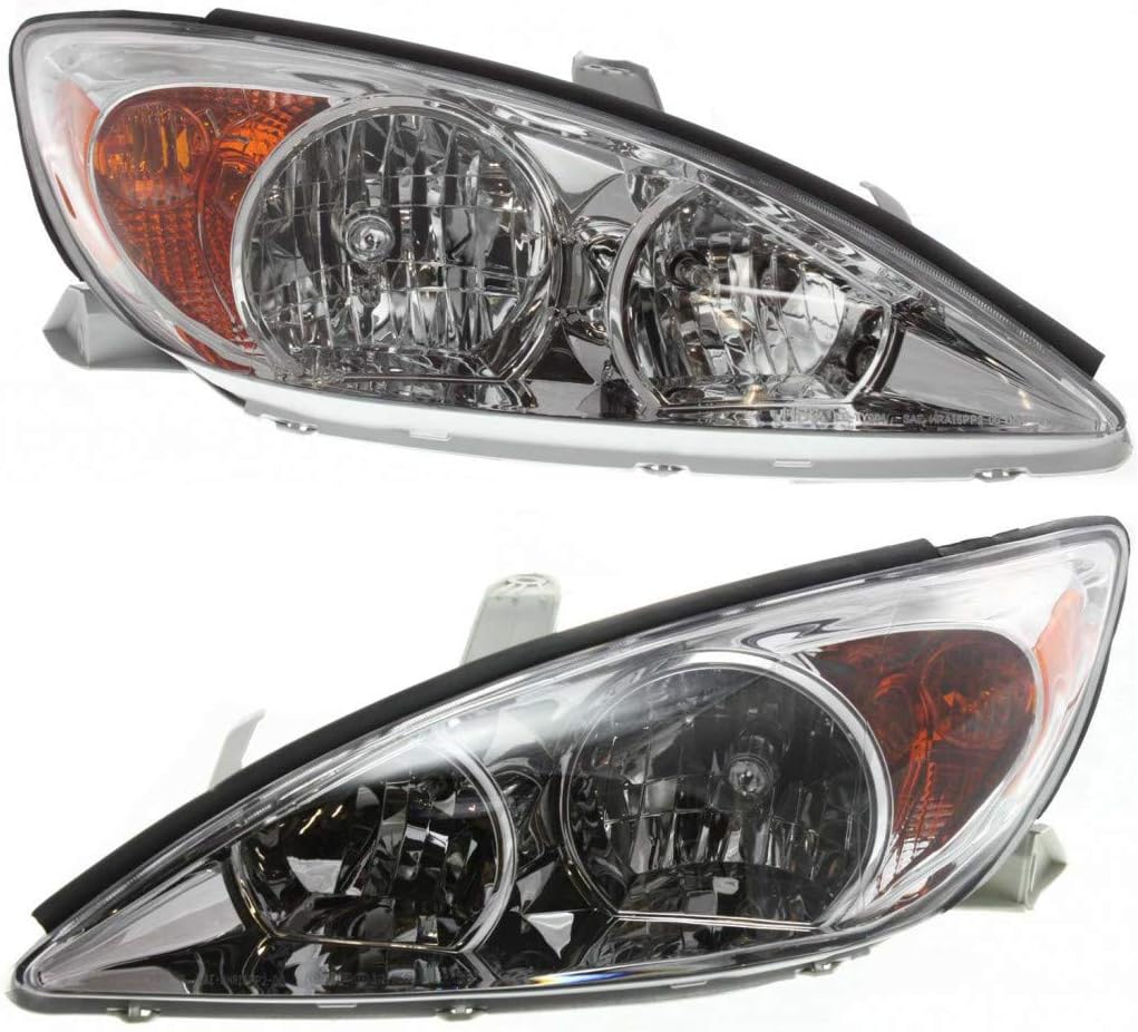 Toyota Camry Headlight Assembly 2002 2003 2004 Halogen Pair R92599