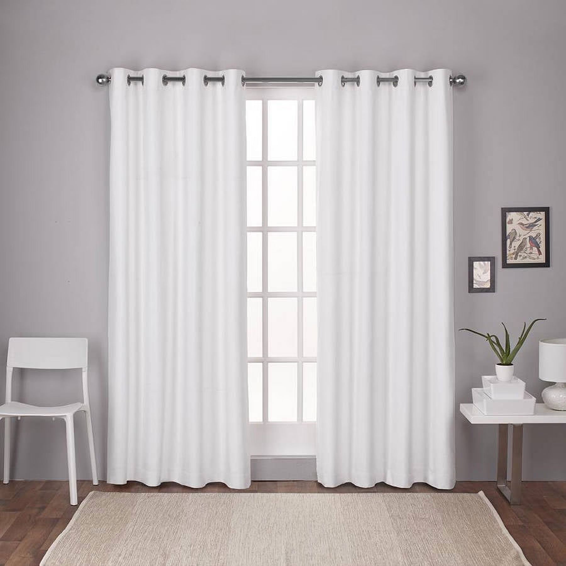 Winter White Grommet Top Blackout Curtain Panel Pair, 54"x84" W636183