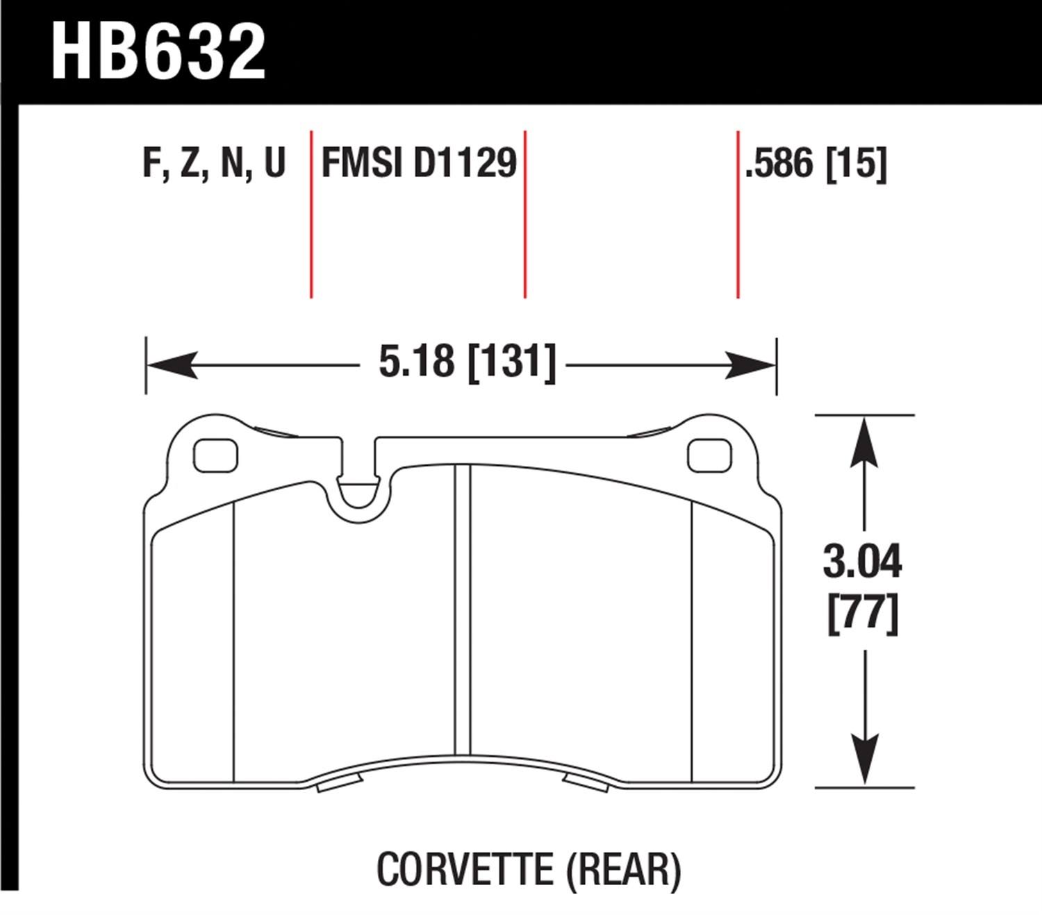 Hawk HP Plus Performance Brake Pads A5769