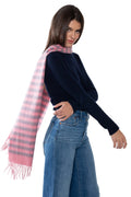 100% Cashmere Stripe Scarf F267865