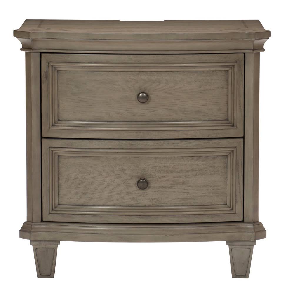 Gray Cashmere Finish Wood Nightstand Z96786