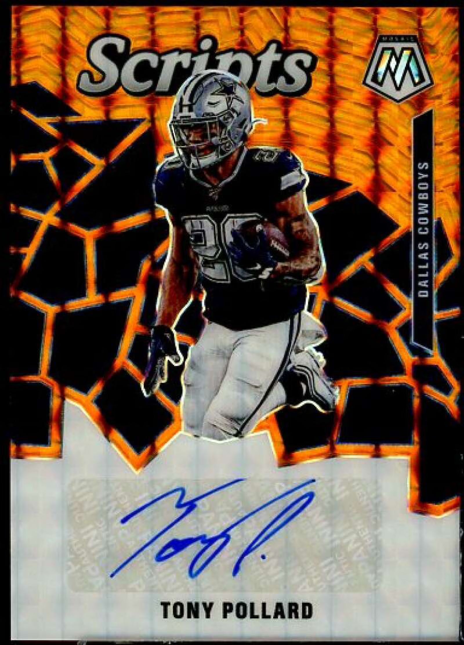 2020 Panini Mosaic Scripts Orange Card #25 H943691