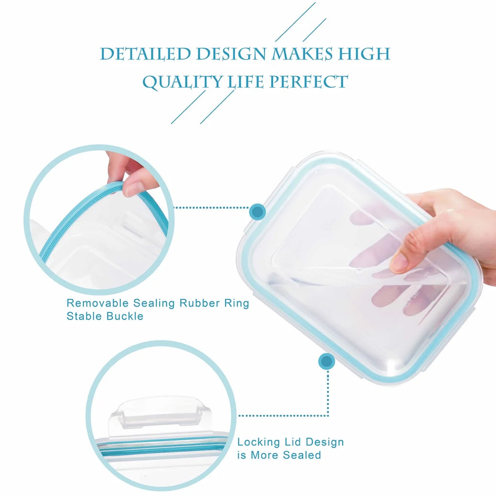 18pc Glass Containers Set with Lock Tight Lids G936529