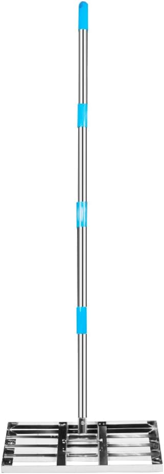 60 Inch Stainless Steel Leveling Rake, 20” x 10” Plate, Pack of 2 U69404