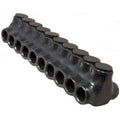 Black Insulated Multi-Cable Connector, Dual Entry 10 Ports H7514