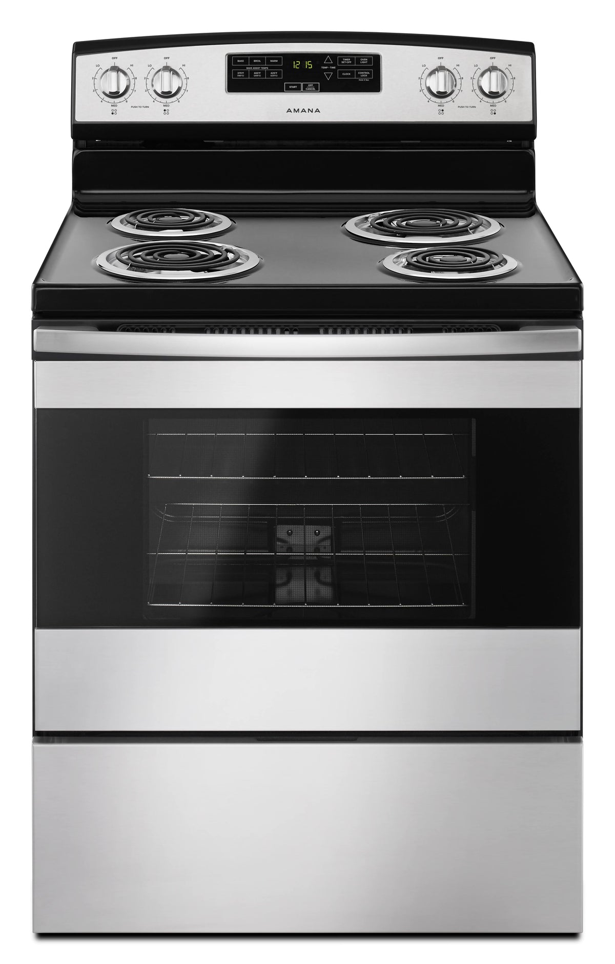 30-Inch Electric Range with Bake Assist Temps - Stainless Steel B297