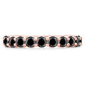 14K Rose Gold Semi-Eternity Wedding Band Ring T862