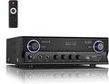 2 Channel 220W Stereo Receiver Amplifier with FM, USB SD Card, LED Display, Pack of 2 T9547
