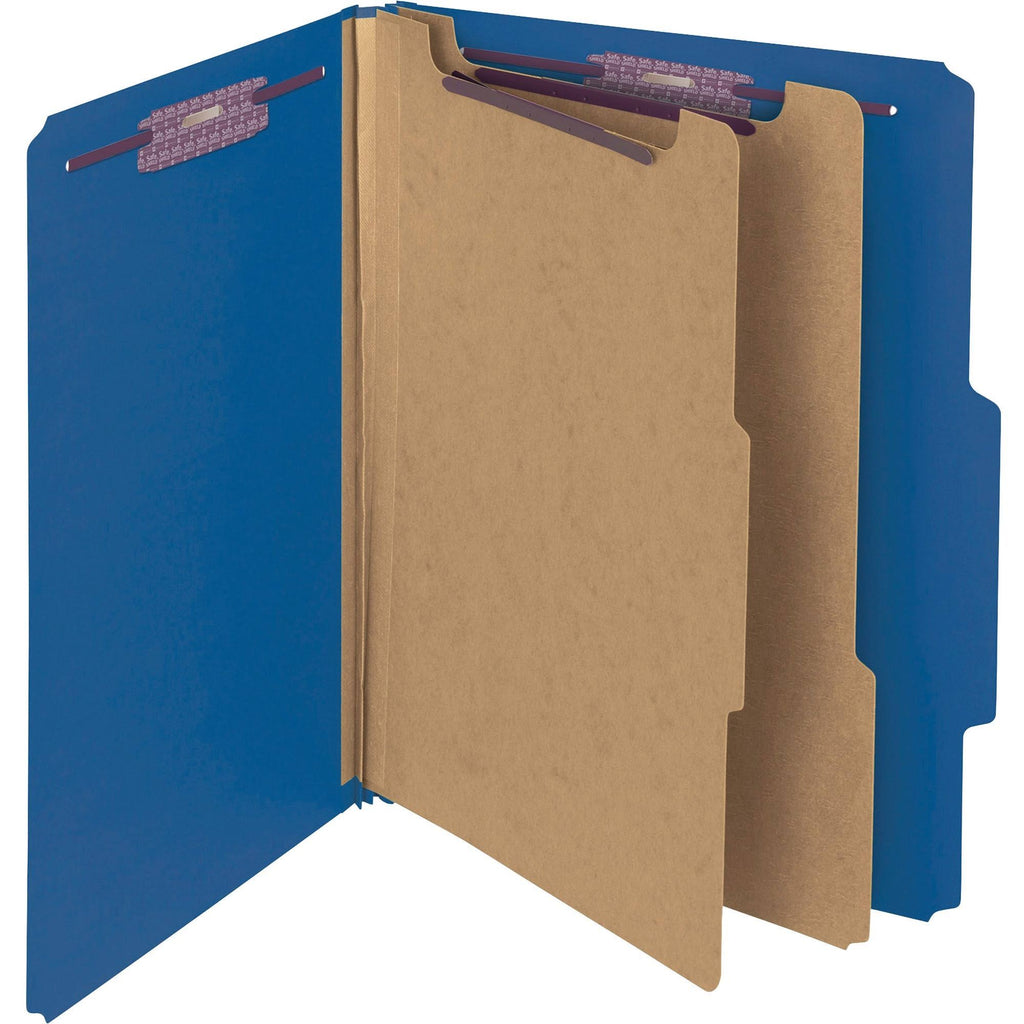 Dark Blue Classification Folder with Safeshield Fastener A9313
