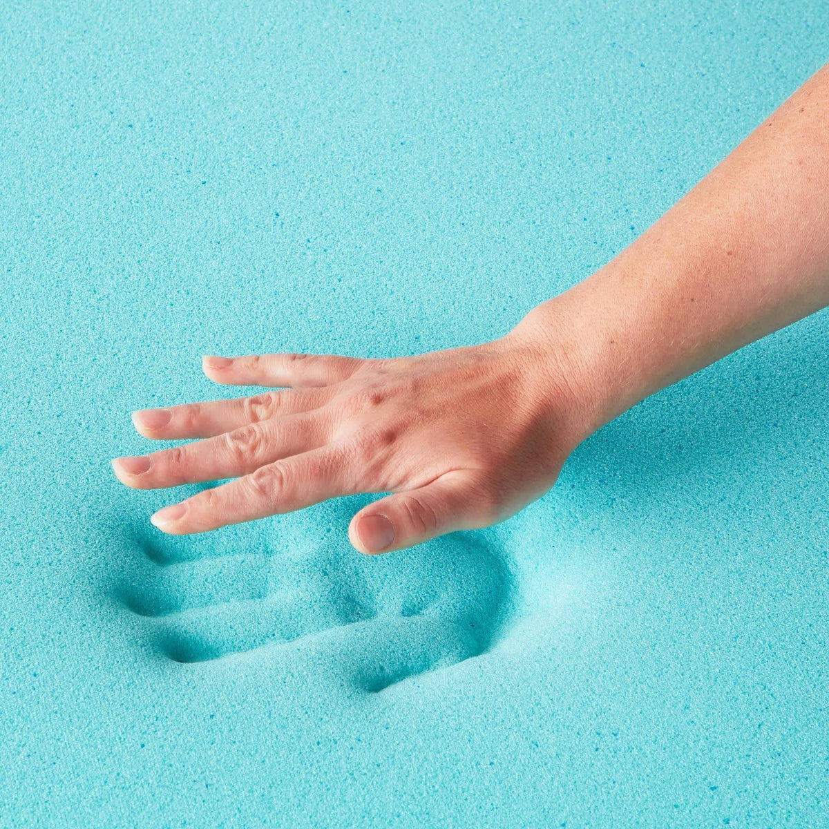 Blue Twin 4 inch Gel and Aloe Memory Foam Topper I674194