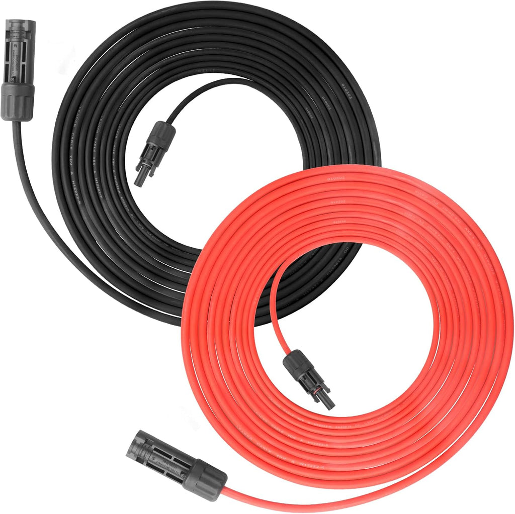 Solar Panel Extension Cable 30Feet 10AWG IP67 Waterproof Pack of 2 R382563