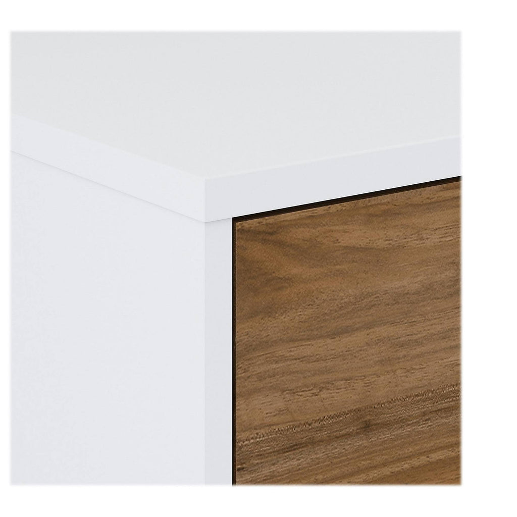 White and Fresh Walnut 6-Cube Organizer Q858883
