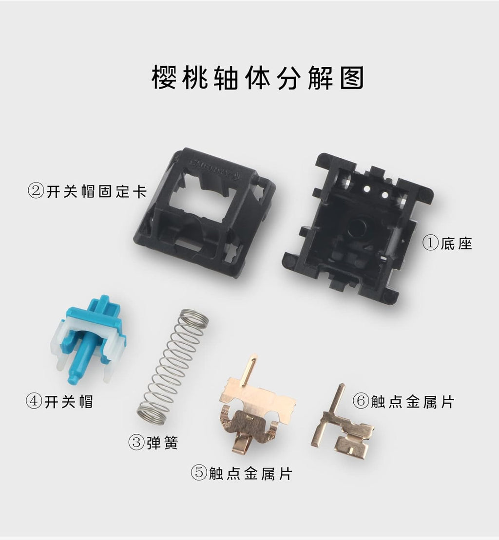 Cherry MX Speed Silver Switch 65 PCS Mechanical Keyboard Switch R396