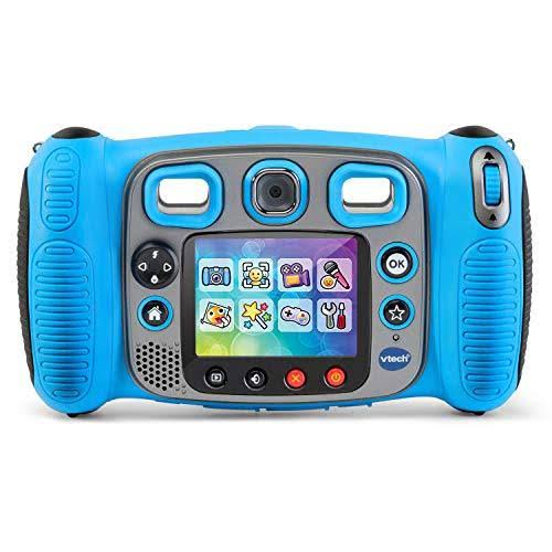 Blue Digital Selfie Camera with MP3 Player Headphones S8837
