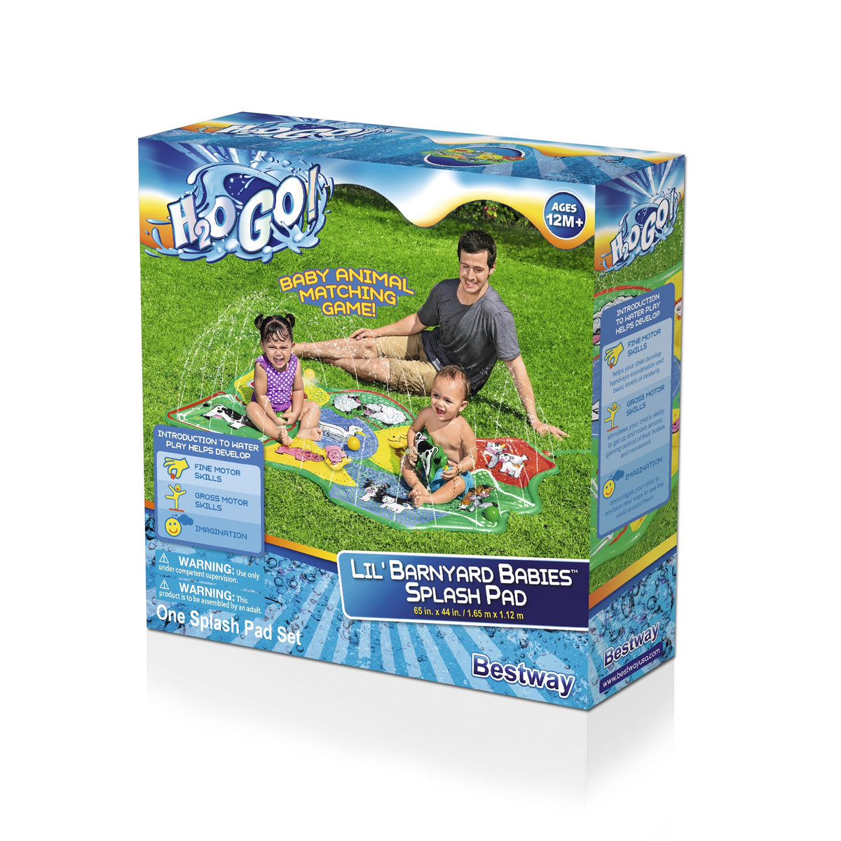 Multicolor Toddler Sprinkler Splash Pad 65 in. x 44 in. K729403