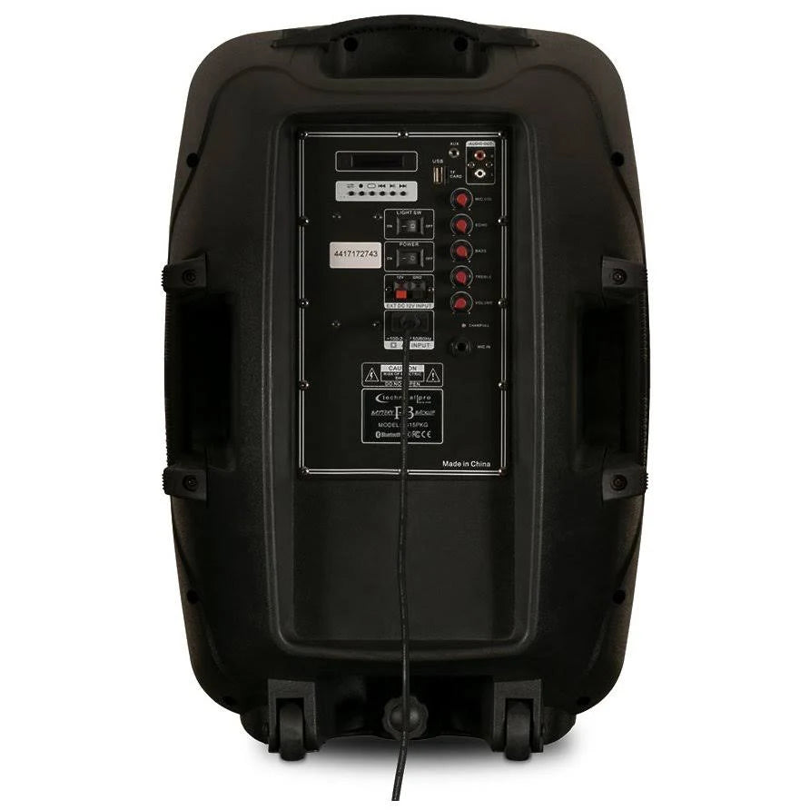 Rechargeable Wireless Loudspeaker Package with Tripod, Microphone, and Cable N694