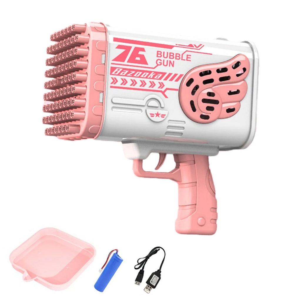 Pink Electric Bubble Machine V67160
