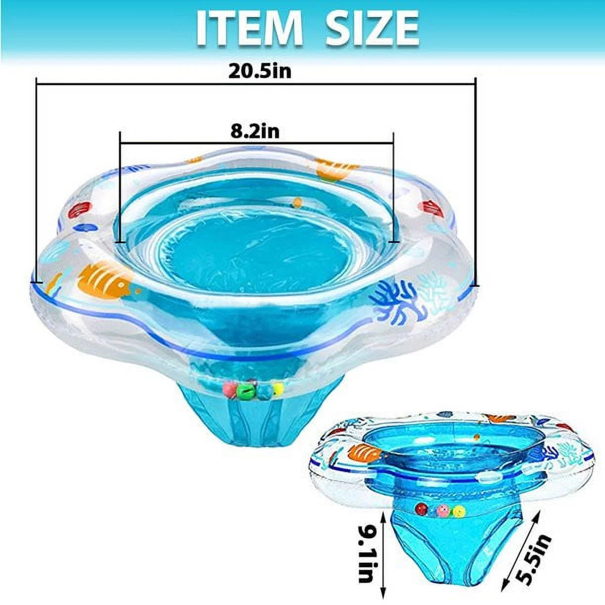 Pink PVC Baby Swimming Pool Ring V984712