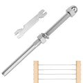 60 Pack T316 Stainless Steel Swage Threaded Stud Tension End Fitting for 1/8 Cable I5573