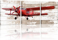 3 Piece Retro Airplane Canvas Prints Wall Art Stretched and Framed 16x20 I74588