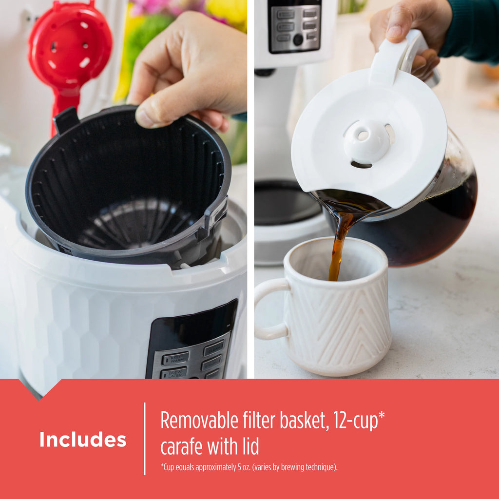 White 12 Cup Coffee Maker K53024