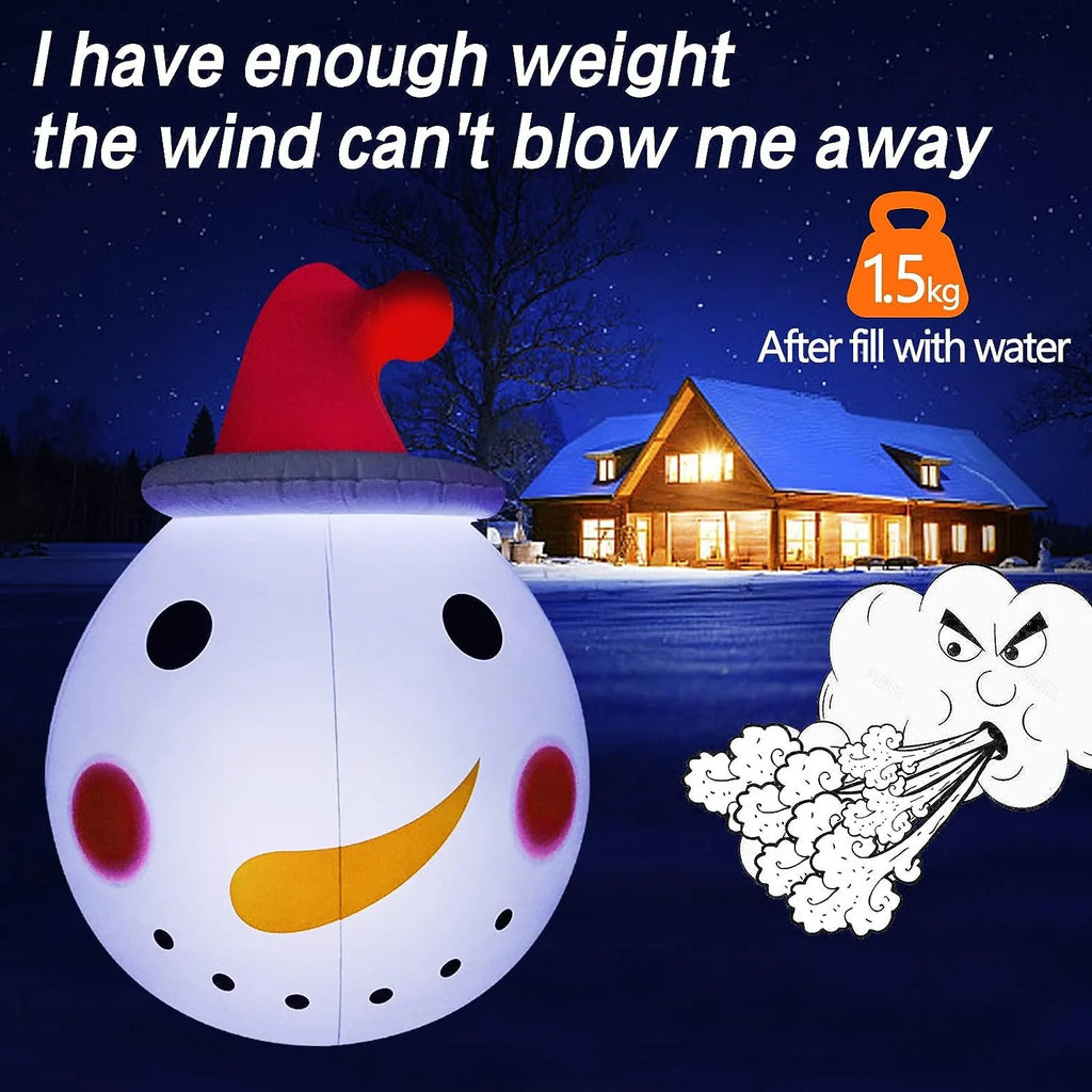 Christmas Inflatable Snowman with Rotating LED Lights W140410