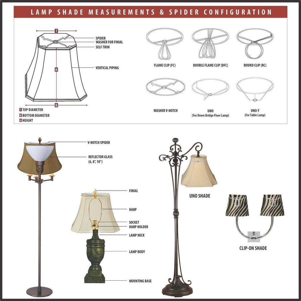 Silk Empire Candelabra Shade (Set of 6) L160