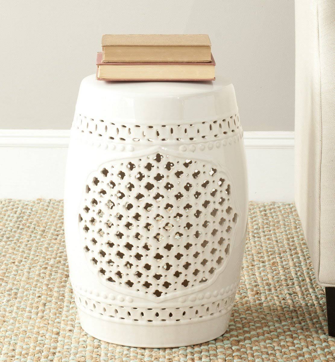 White Garden Stool M149937