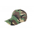 15 Pc Plain Baseball Cap Adjustable Camouflage D3708