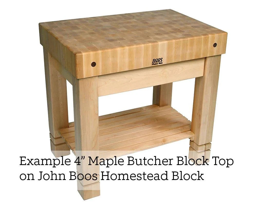 End Grain Maple Island Countertop W54105