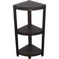 Teak Three Tier Corner Shower Shelf O14645