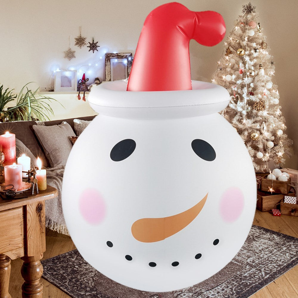 Christmas Inflatable Snowman with Rotating LED Lights W140410
