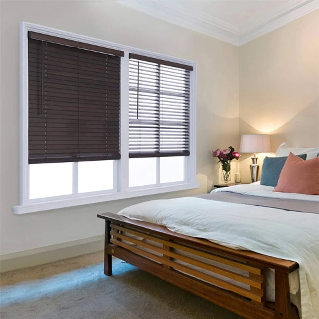 2in. Cordless Faux Wood Blinds White J6670