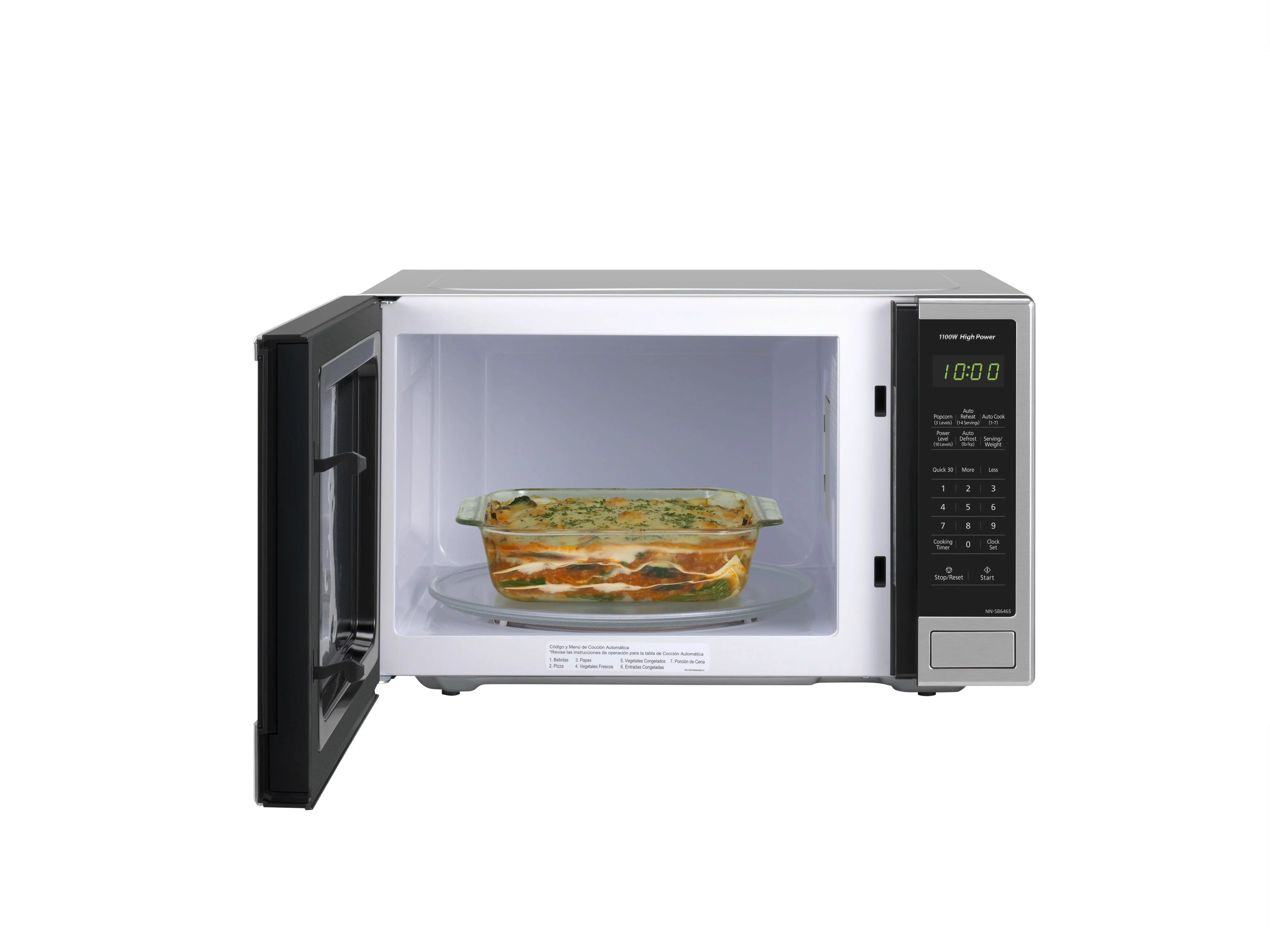 1.3 Cu. Ft. 1100W Stainless Steel Microwave Oven F522