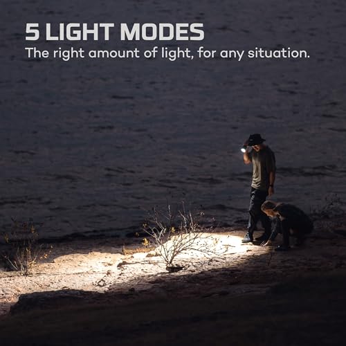 12000 Rechargeable Flashlight with Zoom, Waterproof, Power Bank U87924