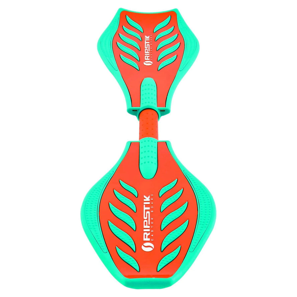 Orange and Teal 2 Wheeled Pivoting Deck Ripstik B809