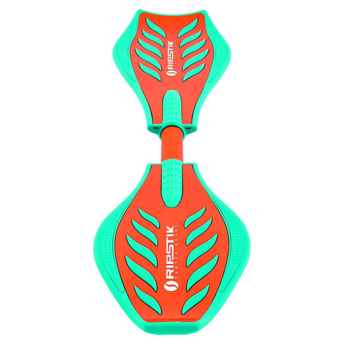 Orange and Teal 2 Wheeled Pivoting Deck Ripstik B809
