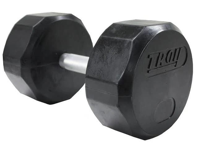 105lb 12-Sided Rubber Encased Dumbbell R672