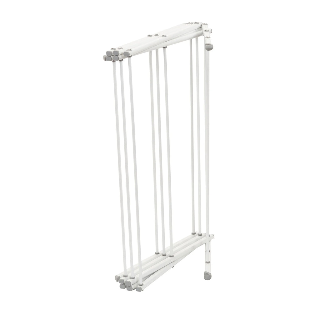 White Collapsible Metal Clothes Drying Rack U9929