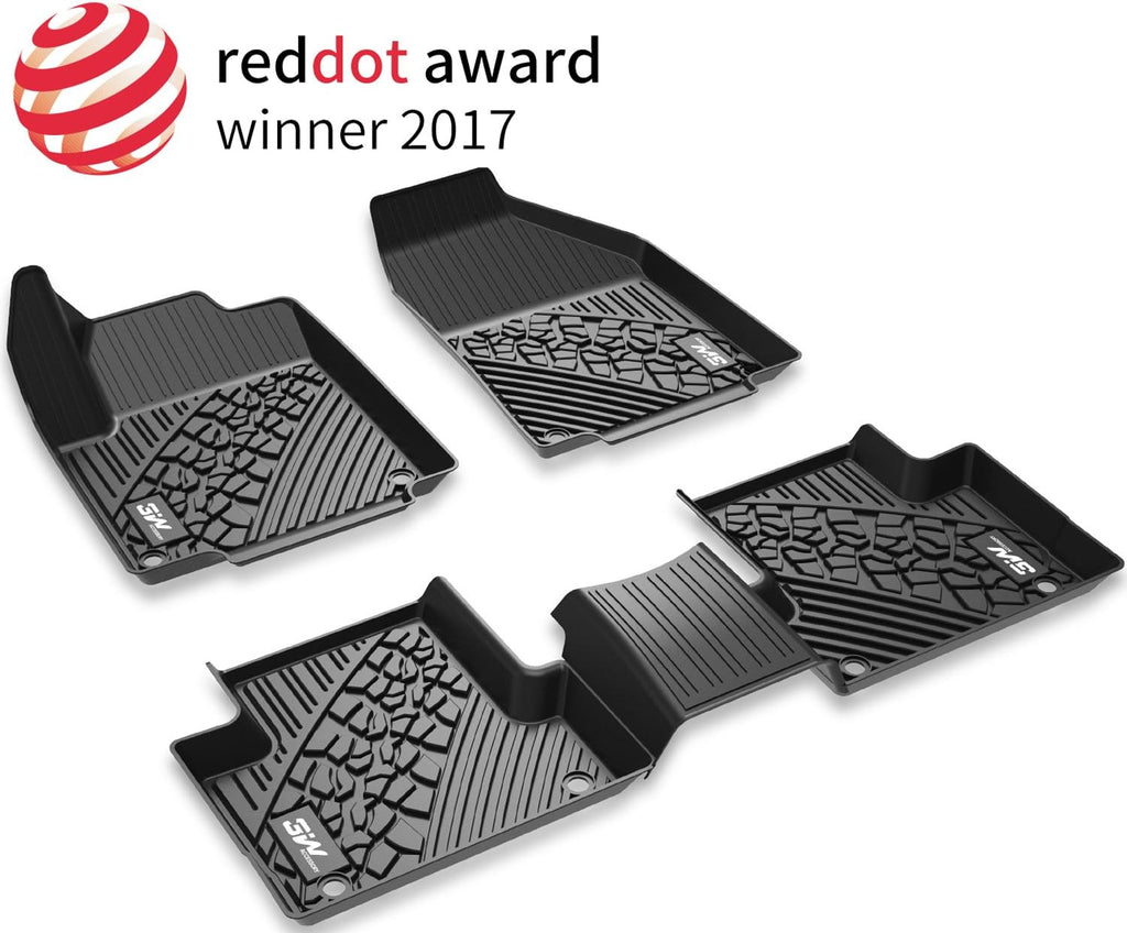 Black Floor Mats with Front Carpet Mats S8550