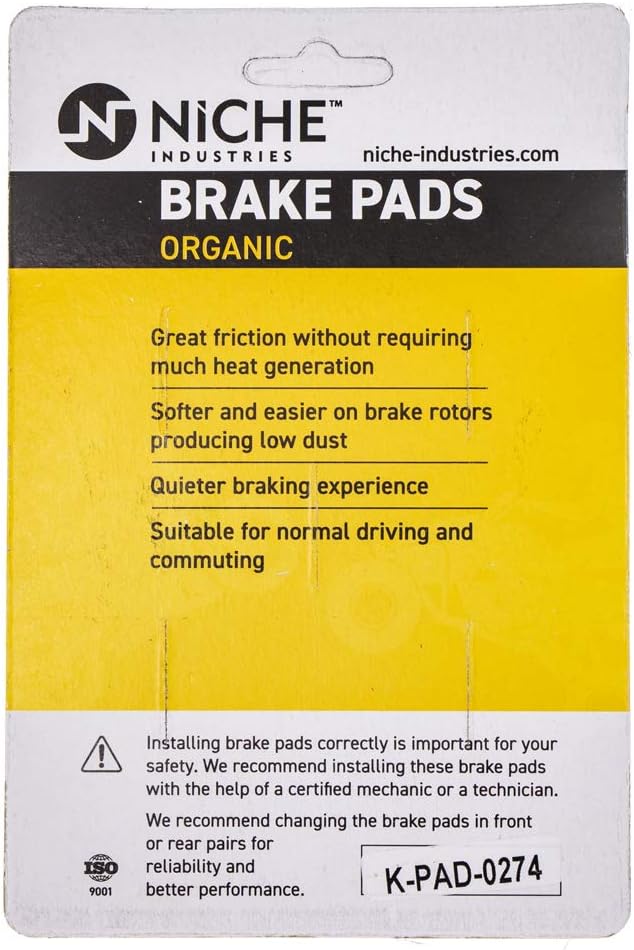 Brake Pad Set Organic Pack of 2 E983651