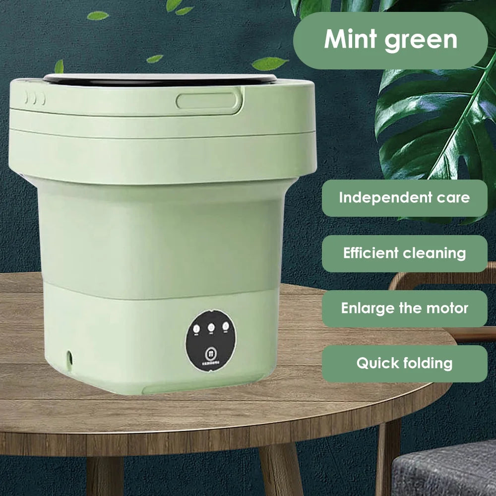 Green Portable Folding Washer W50636